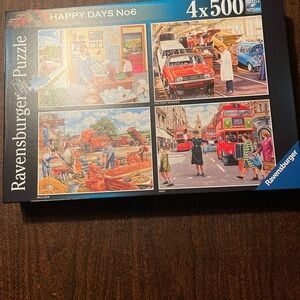NWT Ravensburger Happy Days 4-500 piece puzzles sealed, excellent